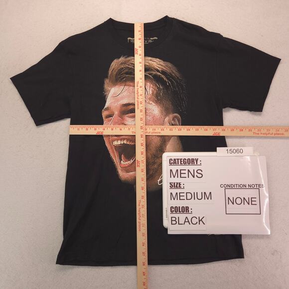 Mitchell & Ness Graphic Crew Neck Short Sleeve Shirt Mens Size Medium M Black - Picture 5 of 9